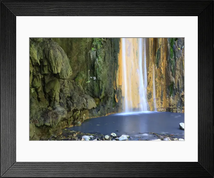Framed Print : Caribbean, St Lucia, Diamond Botanical Gardens, Diamond Falls Framed Print : Caribbean, St Lucia, Diamond Botanical Gardens, Diamond Falls