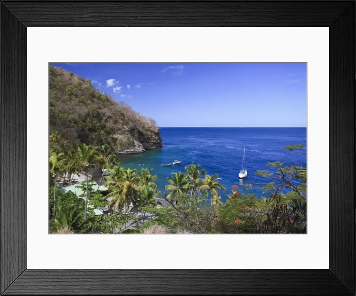 Framed Print : Caribbean, St Lucia, Anse Chastanet Beach Framed Print : Caribbean, St Lucia, Anse Chastanet Beach