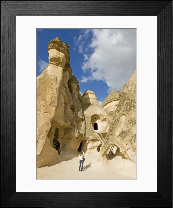 Framed Print : Volcanic tufa formations, (Fairy Chimneys), Pasabag, near Zelve, Cappadocia, Anatolia Framed Print : Volcanic tufa formations, (Fairy Chimneys), Pasabag, near Zelve, Cappadocia, Anatolia