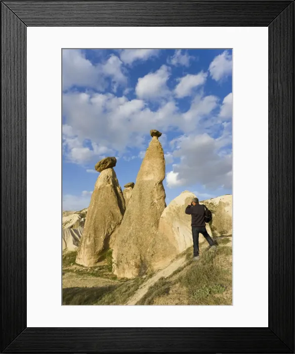 Framed Print : Volcanic tufa formations, (Fairy Chimneys), Pasabag, near Zelve, Cappadocia, Anatolia Framed Print : Volcanic tufa formations, (Fairy Chimneys), Pasabag, near Zelve, Cappadocia, Anatolia