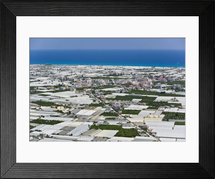 Framed Print : Tomato growing region and the town of Kale (Demre), Mediterranean Coast, Turkey Framed Print : Tomato growing region and the town of Kale (Demre), Mediterranean Coast, Turkey