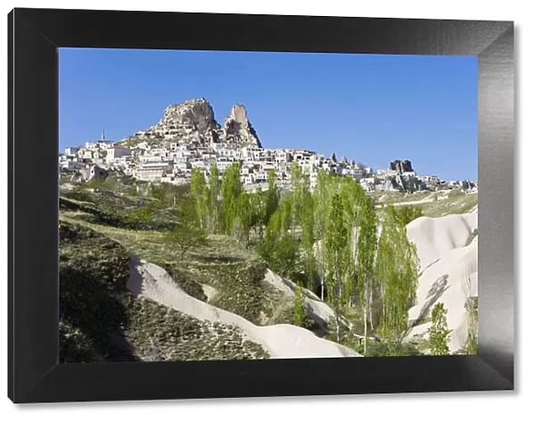 The Rock Castle of Uchisar, Cappadocia, Anatolia, Turkey