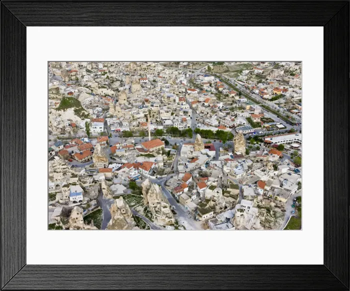 Framed Print : Aerial view of Goreme, Cappadocia, Turkey Framed Print : Aerial view of Goreme, Cappadocia, Turkey