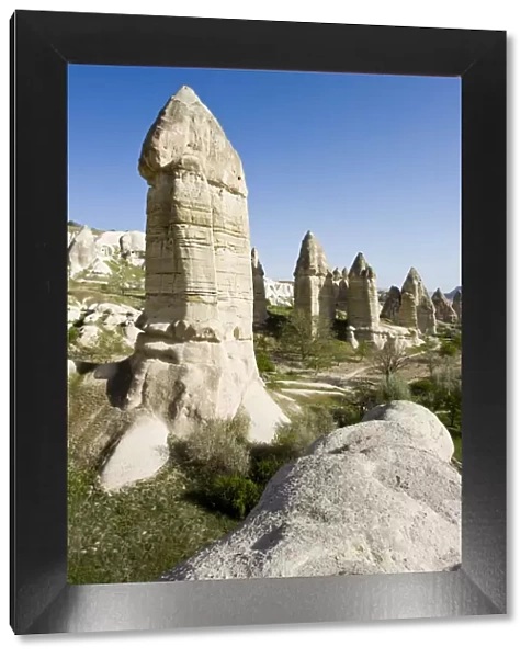 Phallic pillars (Fairy Chimneys), Love Valley, near Goreme, Cappadocia, Anatolia, Turkey