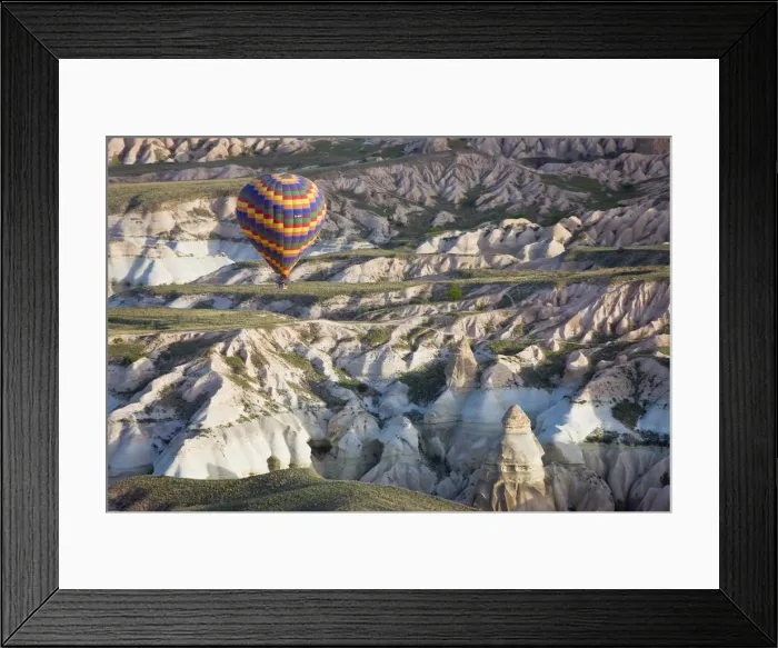 Framed Print : Hot Air Balloon flight over Volcanic tufa rock formations, Goreme, Cappadocia, Anatolia Framed Print : Hot Air Balloon flight over Volcanic tufa rock formations, Goreme, Cappadocia, Anatolia