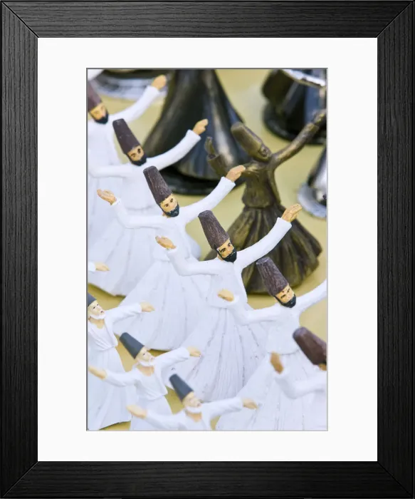 Framed Print : Model Whirling Dervish Dancers for sale in Goreme, Cappadocia, Anatolia, Turkey Framed Print : Model Whirling Dervish Dancers for sale in Goreme, Cappadocia, Anatolia, Turkey