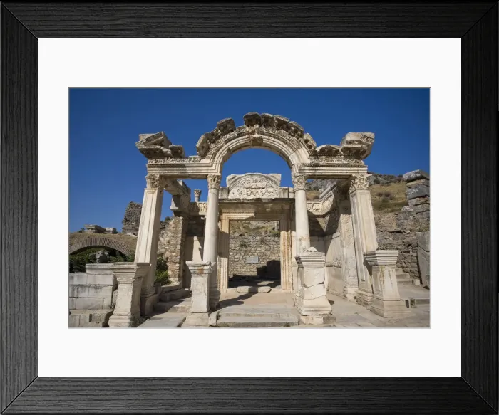 Framed Print : Temple of Hadrian, Curetes Street, Ephesus, Turkey Framed Print : Temple of Hadrian, Curetes Street, Ephesus, Turkey