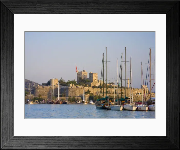 Framed Print : Bodrum harbour and Castle, Turkey Framed Print : Bodrum harbour and Castle, Turkey