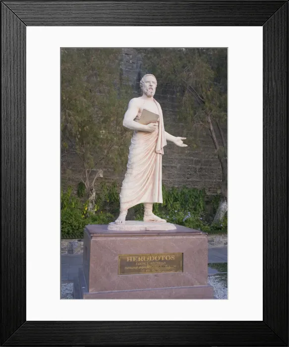 Framed Print : Statue of Herodotus, Bodrum, Turkey Framed Print : Statue of Herodotus, Bodrum, Turkey