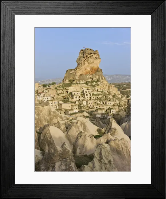 Framed Print : Town and castle ruins of Ortahisar near Urgup in Cappadocia, Anatolia, Turkey Framed Print : Town and castle ruins of Ortahisar near Urgup in Cappadocia, Anatolia, Turkey