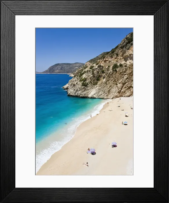 Framed Print : Kaputas beach near Kas, Mediterranean Coast, Turkey Framed Print : Kaputas beach near Kas, Mediterranean Coast, Turkey