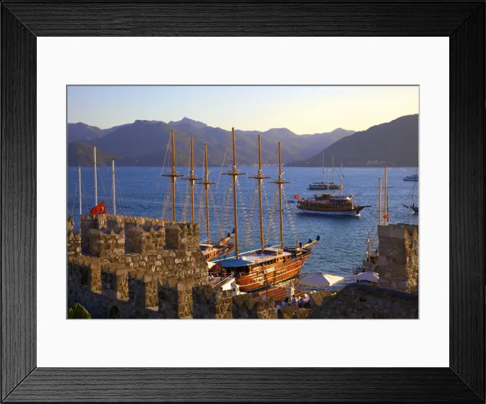 Framed Print : Marmaris Castle and Harbour, Marmaris, Datcha Peninsula, Turkey Framed Print : Marmaris Castle and Harbour, Marmaris, Datcha Peninsula, Turkey