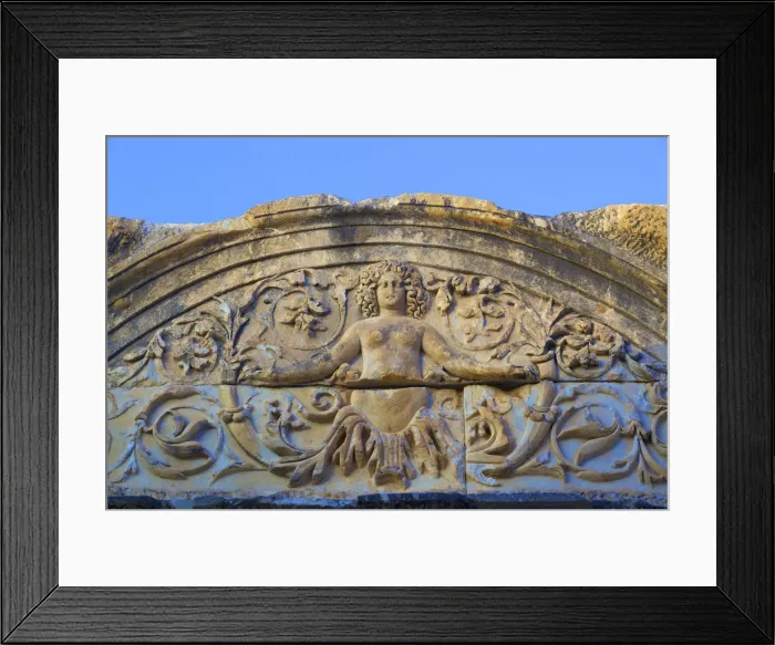 Framed Print : Detail of Temple of Hadrian, Ephesus, Turkey Framed Print : Detail of Temple of Hadrian, Ephesus, Turkey