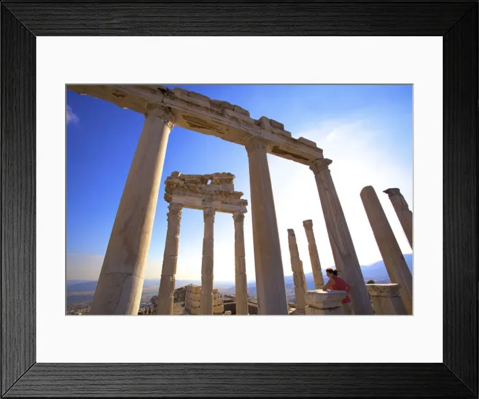 Framed Print : Temple of Trajan, Bergama (Pergamum), Turkey Framed Print : Temple of Trajan, Bergama (Pergamum), Turkey