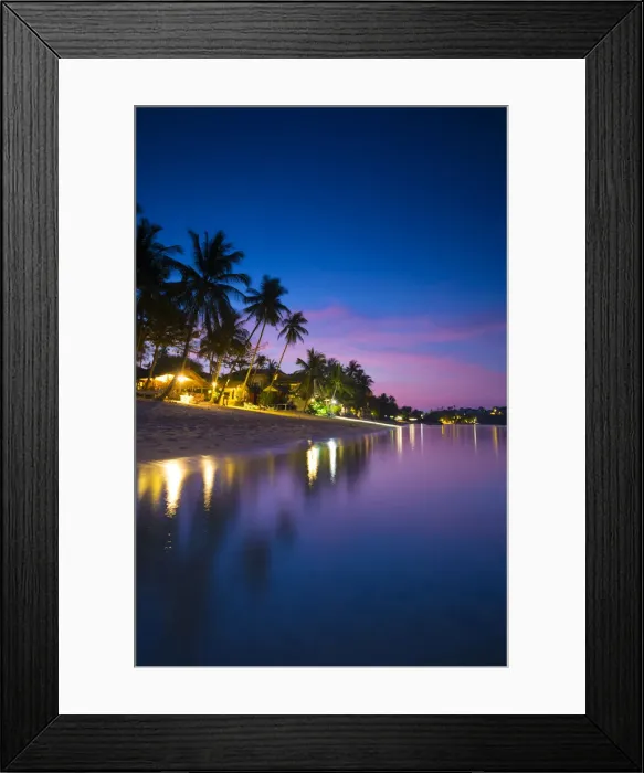 Framed Print : Bo Phut beach, Koh Samui, Thailand