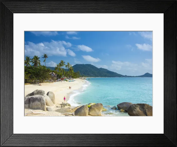 Framed Print : Lamai Beach, Koh Samui, Thailand