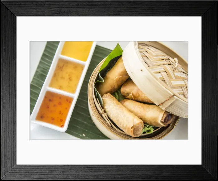 Framed Print : Thai spring rolls, Koh Samui, Thailand Framed Print : Thai spring rolls, Koh Samui, Thailand