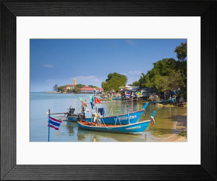 Framed Print : Fishing boats, Bo Phut, Koh Samui, Thailand Framed Print : Fishing boats, Bo Phut, Koh Samui, Thailand