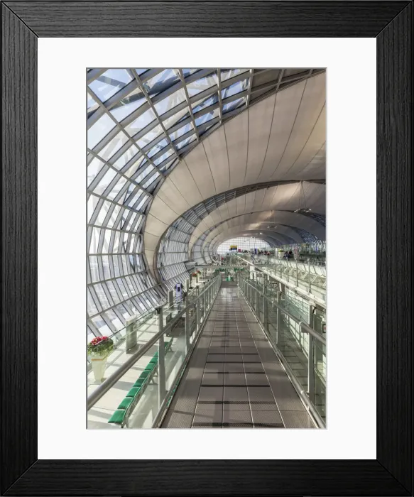 Framed Print : Thailand, Bangkok, Suvarnabhumi International Airport, BKK, interior Framed Print : Thailand, Bangkok, Suvarnabhumi International Airport, BKK, interior