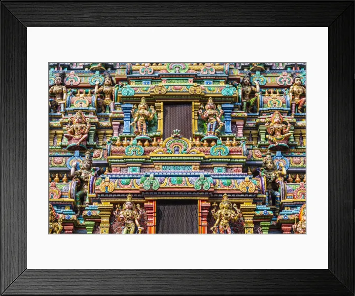 Framed Print : Thailand, Bangkok, Silom Area, Sri Mariamman Hindu Temple, exterior Framed Print : Thailand, Bangkok, Silom Area, Sri Mariamman Hindu Temple, exterior