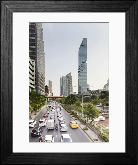 Framed Print : MahaNakhon Tower (by Ole Scheeren), Silom, Bangkok, Thailand Framed Print : MahaNakhon Tower (by Ole Scheeren), Silom, Bangkok, Thailand