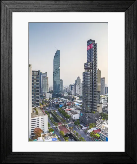 Framed Print : MahaNakhon Tower (by Ole Scheeren), Silom, Bangkok, Thailand Framed Print : MahaNakhon Tower (by Ole Scheeren), Silom, Bangkok, Thailand