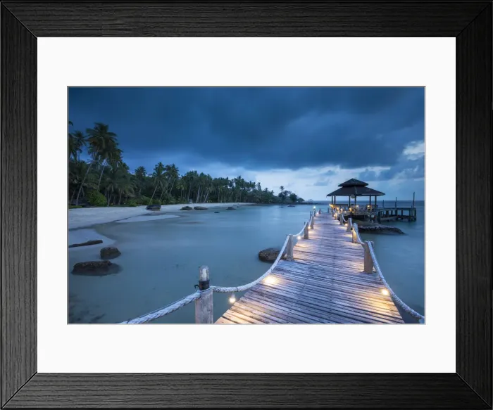 Framed Print : Tropical beach on an Island nr Ko Chang, Thailand Framed Print : Tropical beach on an Island nr Ko Chang, Thailand