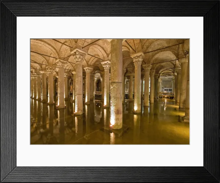 Framed Print : The underground Basilica Cistern, Istanbul, Turkey Framed Print : The underground Basilica Cistern, Istanbul, Turkey