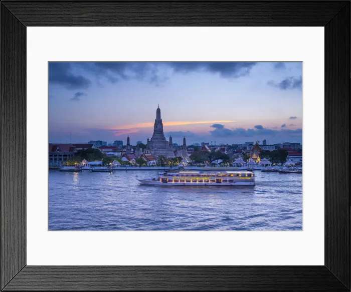 Framed Print : Wat Arun (Temple of Dawn) and Chao Praya River, Bangkok, Thailand Framed Print : Wat Arun (Temple of Dawn) and Chao Praya River, Bangkok, Thailand