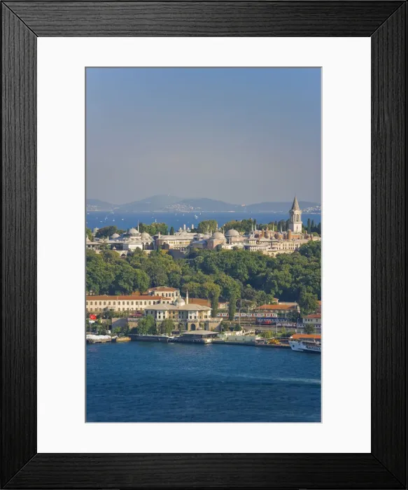 Framed Print : Topkapi Palace and Bosphorus from Galata Tower, Istanbul, Turkey Framed Print : Topkapi Palace and Bosphorus from Galata Tower, Istanbul, Turkey