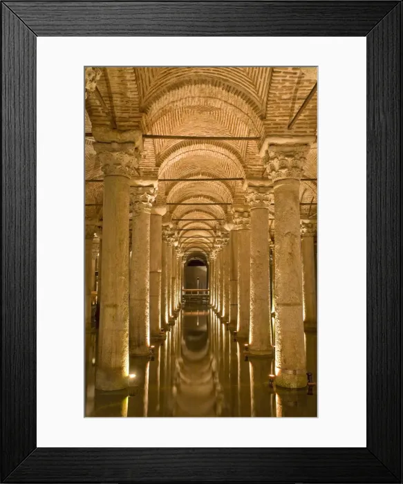 Framed Print : The underground Basilica Cistern, Istanbul, Turkey Framed Print : The underground Basilica Cistern, Istanbul, Turkey
