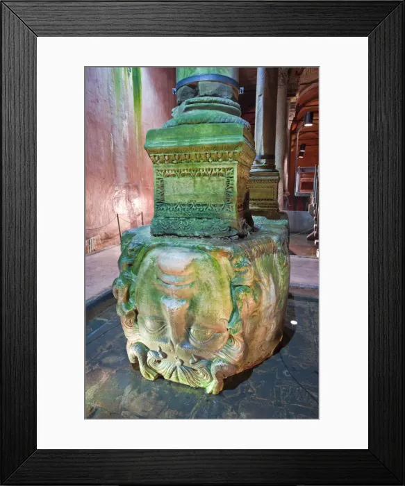 Framed Print : Medusa Head, Basilica Cistern, Istanbul, Turkey Framed Print : Medusa Head, Basilica Cistern, Istanbul, Turkey