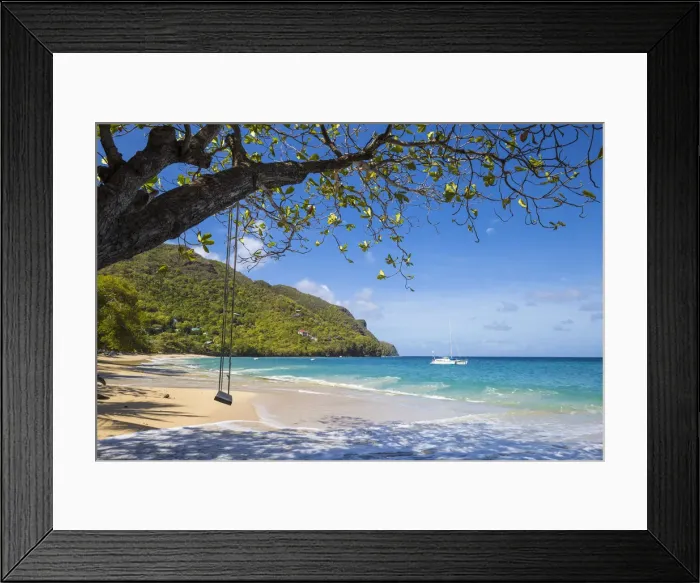 Framed Print : St Vincent and The Grenadines, Bequia, Lower Bay Framed Print : St Vincent and The Grenadines, Bequia, Lower Bay