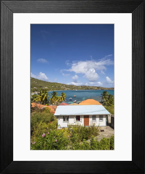 Framed Print : St Vincent and The Grenadines, Bequia, House at Friendship Bay Framed Print : St Vincent and The Grenadines, Bequia, House at Friendship Bay