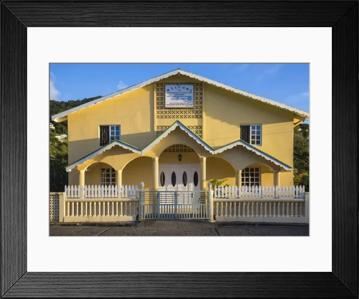 Framed Print : St Vincent and The Grenadines, Bequia, Port Elizabeth, Seventh Day Adventist Church Framed Print : St Vincent and The Grenadines, Bequia, Port Elizabeth, Seventh Day Adventist Church