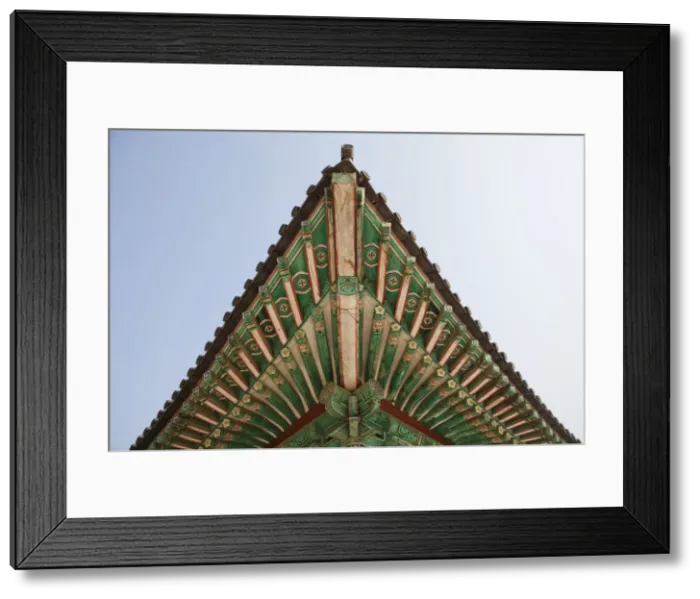 Framed Print : South Korea, Gyeongju, Bulguksa Temple, Roof Detail Framed Print : South Korea, Gyeongju, Bulguksa Temple, Roof Detail