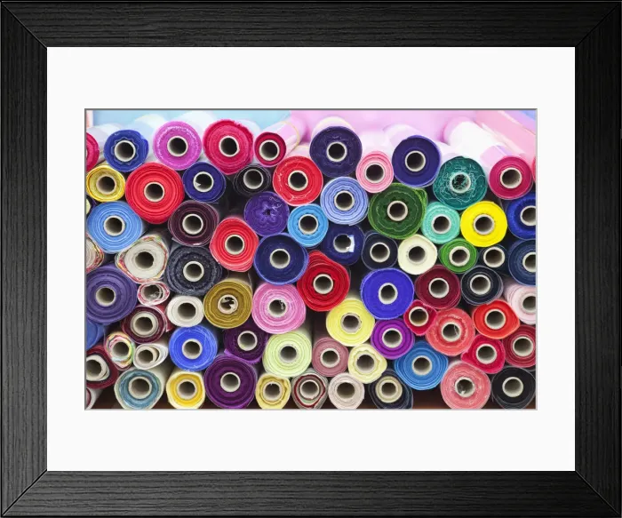 Framed Print : South Korea, Seoul, Dongdaemun Market, Fabric Shop Framed Print : South Korea, Seoul, Dongdaemun Market, Fabric Shop