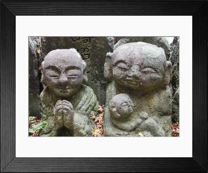 Framed Print : Japan, Kyoto, Arashiyama, Otagi Nembutsu-ji Temple, Carved Stone Figures of Rakan Framed Print : Japan, Kyoto, Arashiyama, Otagi Nembutsu-ji Temple, Carved Stone Figures of Rakan