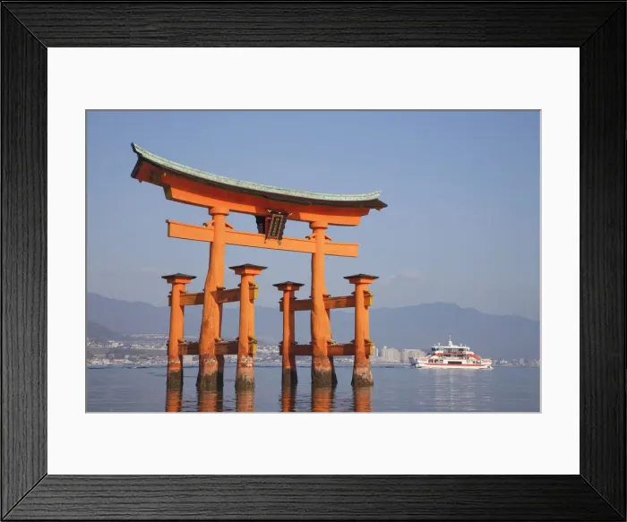 Framed Print : Japan, Miyajima Island, Itsukushima Shrine, Torii Gate Framed Print : Japan, Miyajima Island, Itsukushima Shrine, Torii Gate