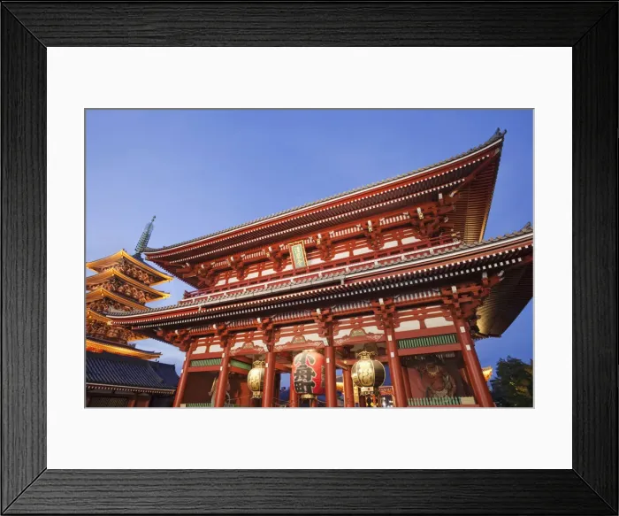 Framed Print : Japan, Tokyo, Asakusa, Asakusa Kannon Temple, Hozomon Gate Framed Print : Japan, Tokyo, Asakusa, Asakusa Kannon Temple, Hozomon Gate