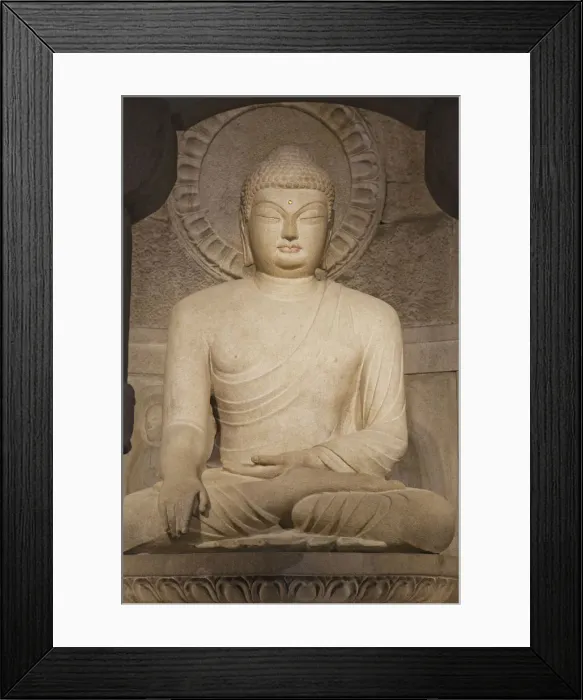 Framed Print : South Korea, Gyeongju, Seokguram Grotto, Granite Buddha Statue Framed Print : South Korea, Gyeongju, Seokguram Grotto, Granite Buddha Statue