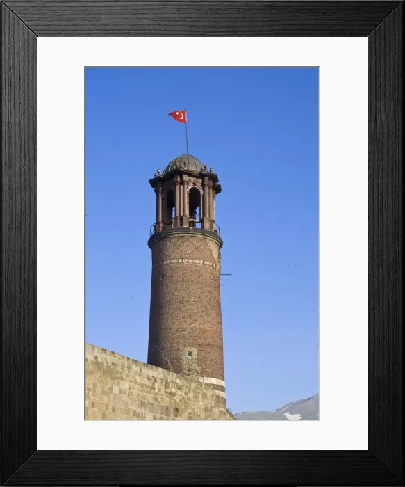 Framed Print : Turkey, Eastern Turkey, Erzurum, Kale, Citadel clocktower Framed Print : Turkey, Eastern Turkey, Erzurum, Kale, Citadel clocktower