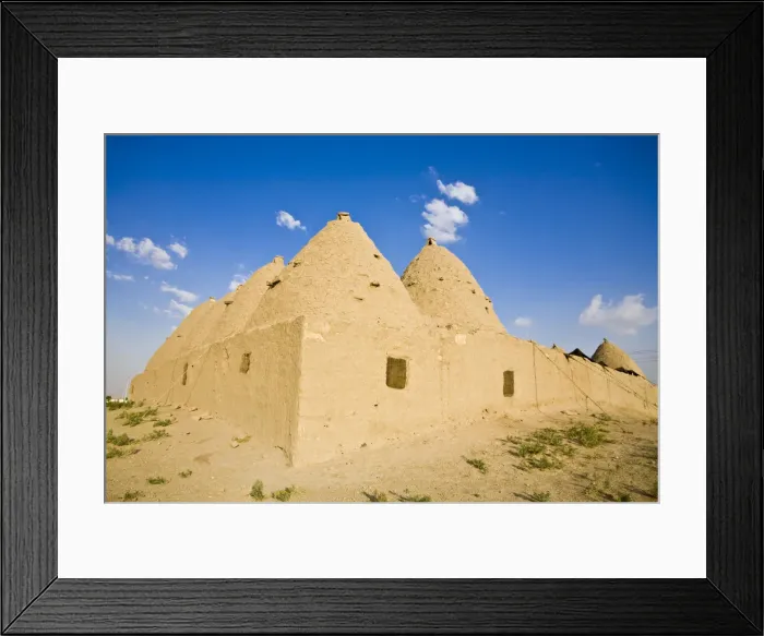 Framed Print : Turkey, Eastern Turkey, Harran, Traditional mud brick Beehive houses Framed Print : Turkey, Eastern Turkey, Harran, Traditional mud brick Beehive houses