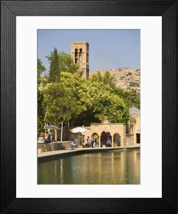 Framed Print : Turkey, Eastern Turkey, Sanliurfa (Urfa), Golbasi, Balikli Gol, Halilur Rahman Camil Framed Print : Turkey, Eastern Turkey, Sanliurfa (Urfa), Golbasi, Balikli Gol, Halilur Rahman Camil
