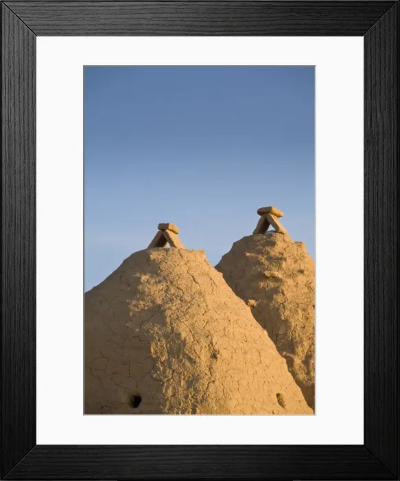 Framed Print : Turkey, Eastern Turkey, Harran, Traditional mud brick Beehive houses Framed Print : Turkey, Eastern Turkey, Harran, Traditional mud brick Beehive houses