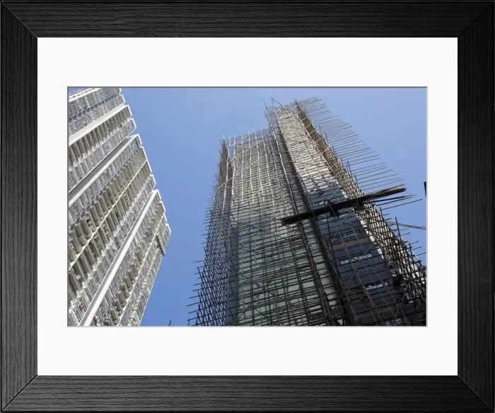 Framed Print : China, Hong Kong, Bamboo Scaffolding Framed Print : China, Hong Kong, Bamboo Scaffolding