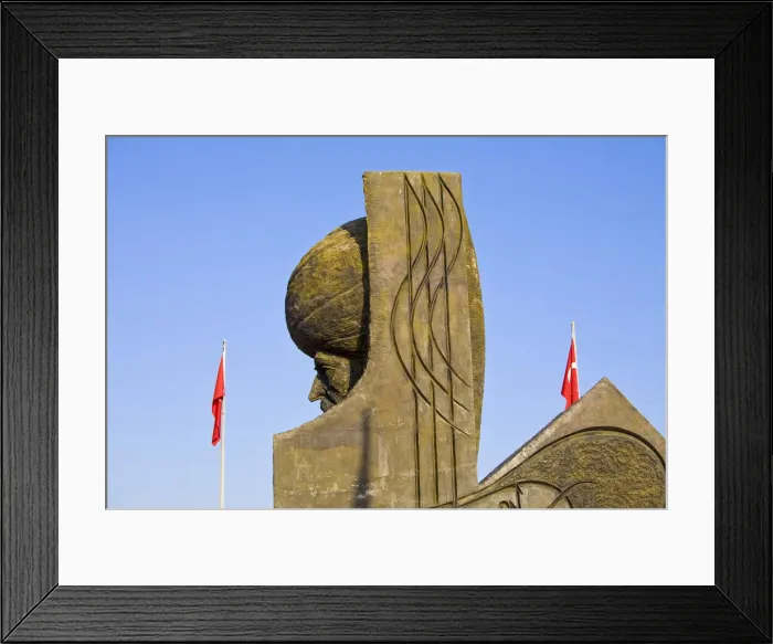 Framed Print : Turkey, Trabzon, Turkish Hungarian Dostluk friendship park, Statue of Suleyman Framed Print : Turkey, Trabzon, Turkish Hungarian Dostluk friendship park, Statue of Suleyman