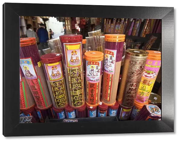 China, Hong Kong, Incense Shop Display