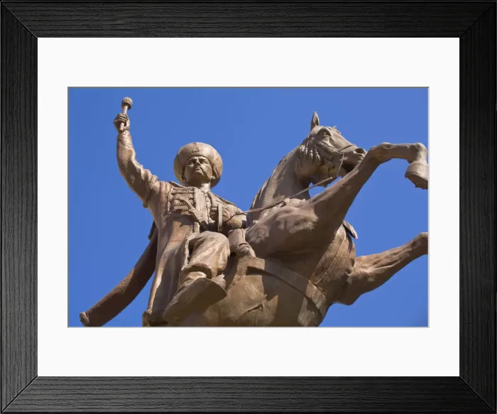 Framed Print : Turkey, Trabzon, Ortahisar, Statue of Solomon the Magnificient on horse Framed Print : Turkey, Trabzon, Ortahisar, Statue of Solomon the Magnificient on horse