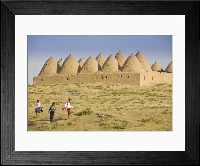 Framed Print : Turkey, Eastern Turkey, Harran, Traditional mud brick Beehive houses Framed Print : Turkey, Eastern Turkey, Harran, Traditional mud brick Beehive houses